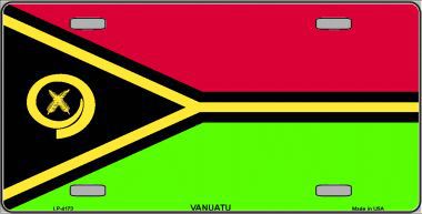 Picture of Smart Blonde LP-4173 Vanuatu Flag Metal Novelty License Plate