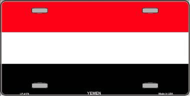 Picture of Smart Blonde LP-4178 Yemen Flag Metal Novelty License Plate