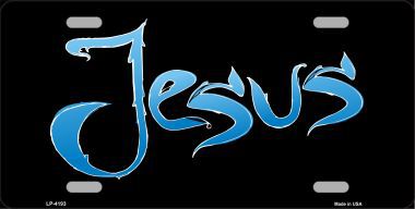 Picture of Smart Blonde LP-4193 Jesus Metal Novelty License Plate