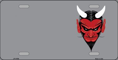 LP-4196 Devil Offset Metal Novelty License Plate