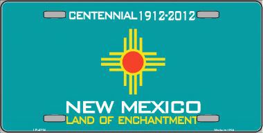 Picture of Smart Blonde LP-4214 New Mexico Novelty State Background Metal License Plate