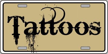 LP-4269 Tattoos Novelty Metal License