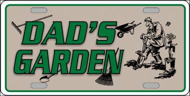 Picture of Smart Blonde LP-4289 Dads Garden Metal Novelty License Plate