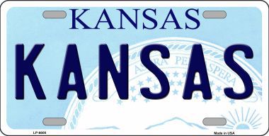 LP-6600 Kansas Novelty Metal License Plate