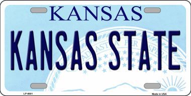 LP-6601 Kansas State Novelty Metal License Plate