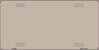 Picture of Smart Blonde LP-4605 Tan Solid Background Metal Novelty License Plate