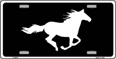 Running Horse Novelty Metal License Plate
