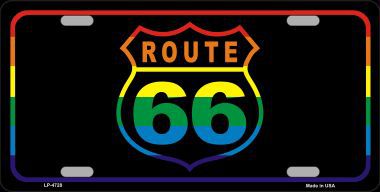 LP-4728 Route 66 Metal Novelty License Plate