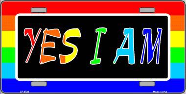 LP-4729 Yes I Am Metal Novelty License Plate