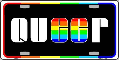 LP-4741 Queer Metal Novelty License Plate
