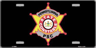 LP-5000 PA Constable Star Metal Novelty License Plate