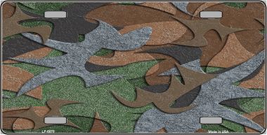 LP-5078 Camouflage Background Metal Novelty License Plate