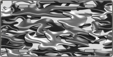LP-5082 Grey Camouflage Background Metal Novelty License Plate