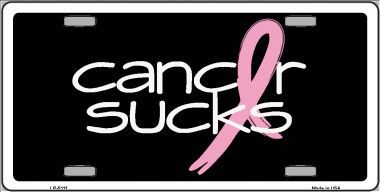 LP-5111 Cancer Sucks Metal Novelty License Plate