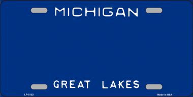 LP-5152 Michigan Novelty State Background Blank Metal License Plate