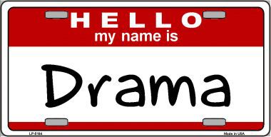 LP-5184 Drama Metal Novelty License Plate