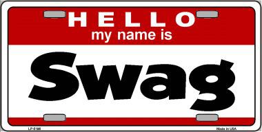 LP-5196 Swag Metal Novelty License Plate