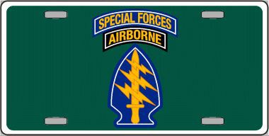 LP-5223 Airborne Special Forces Novelty Metal License Plate