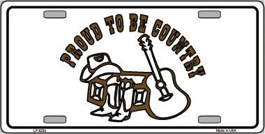 LP5234 Proud to Be Country Novelty Metal License Plate