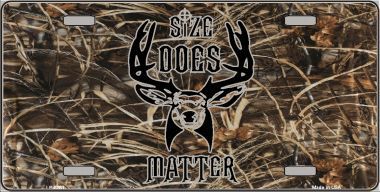 LP-5261 Size Does Matter Metal Novelty License Plate