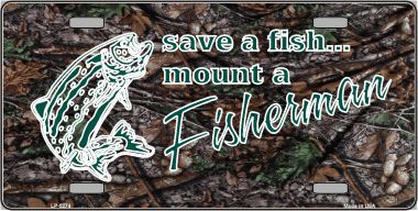 LP-5274 Save A Fish Metal Novelty License Plate