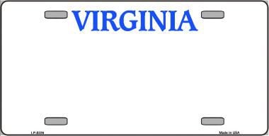 LP-5329 Virginia Novelty State Background Blank Metal License Plate