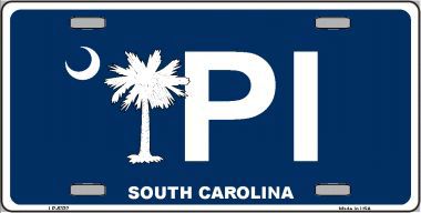 LP-5332 PI South Carolina Metal Novelty License Plate