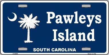 Pawleys Island Metal Novelty License Plate