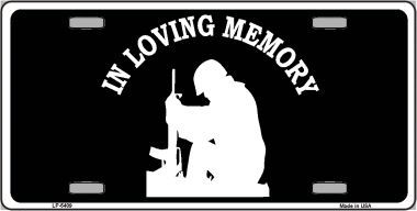 LP-5409 In Loving Memory Sitting Novelty Metal License Plate