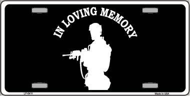 LP-5411 In Loving Memory Standing Novelty Metal License Plate