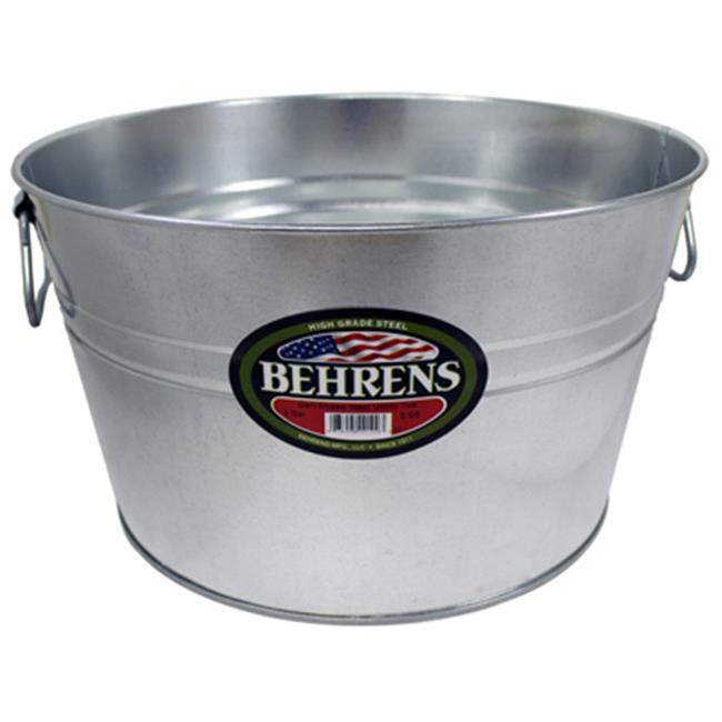 Behrens Inc 0GS 5 Gallon- Galvanized Steel Round Tub