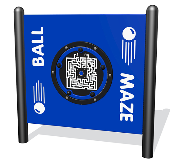 Picture of Sports Play Equipment 922-217-F Ball Maze Interactive Free-Standing Panel