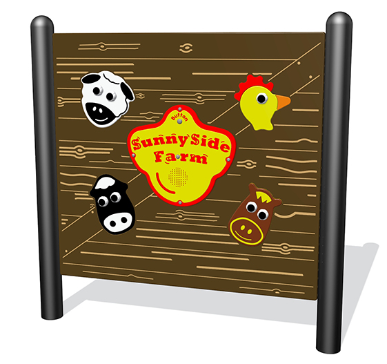 Picture of Sports Play Equipment 922-221-F Sunnyside Farm Interactive Free-Standing Panel