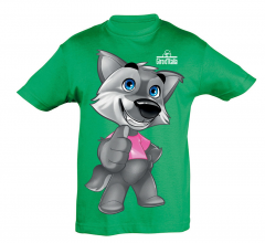 Picture of Giro Italia GRWOLFIE10 Junior T-Shirt&#44; Green Wolfie - 10 Years