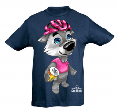 Picture of Giro Italia NVYWOLFIE4 Junior T-Shirt- Navy Wolfie - 4 Years