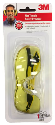 Picture of 3M 47013-WV6 Black & Yellow Safety Glasses