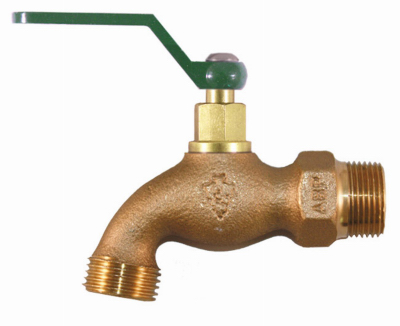 301QTLF 0.5 in. Male Iron Pipe x 0.75 in. Hose Thread- Hose Bibb