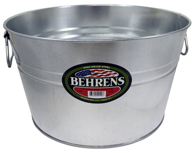 Picture of Behrens Inc 0GS 5 Gallon- Galvanized Steel Round Tub