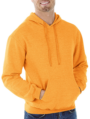 Picture of Gildan Usa Inc G18500ORG-M Pull Over Head Adult Sweatshirt Hoody - Medium- Safety Orange