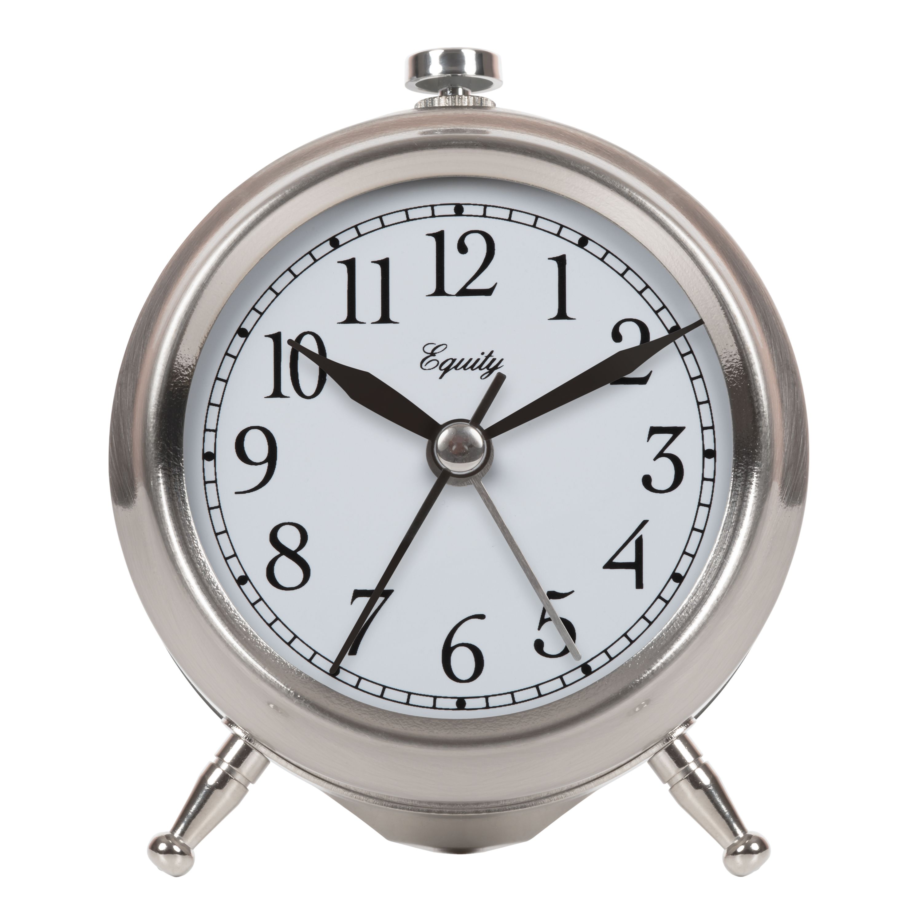 Picture of La Crosse Technology Ltd 25655 Silver Table Alarm Clock