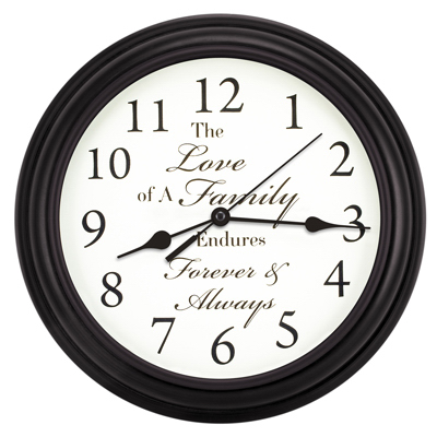 20898 11.25 in. Inspirational Wall Clock