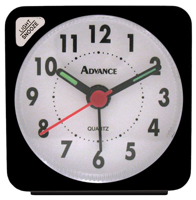 Picture of La Crosse Technology Ltd 20078 Black Travel Alarm Clock
