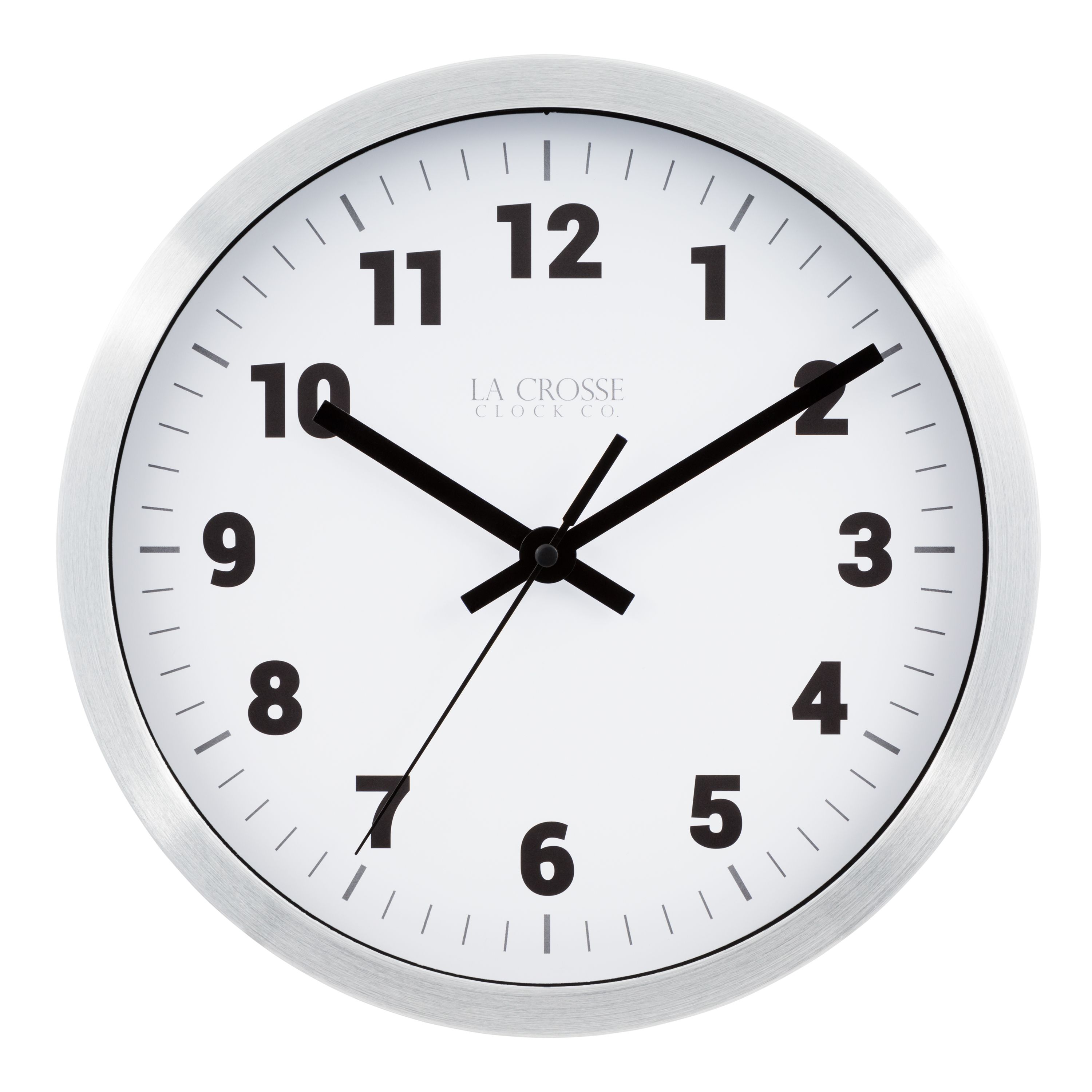 Picture of La Crosse Technology Ltd 404-2626 10 in. Silver Metal Wall Clock
