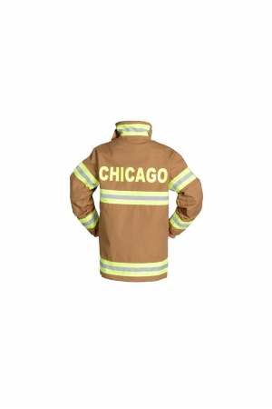 Picture of Aeromax FT-CHI-AD-LRG Adult Fire Fighter Chicago Suit Large - Tan