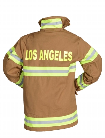 Picture of Aeromax FT-LA-23 Junior Fire Fighter Los Angeles Suit&#44; Age 2 to 3 Years -  Tan