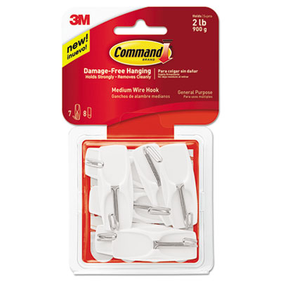 Picture of 3M-Commercial Tape Div 17065VPES General Purpose Hooks - White