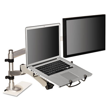 3M-Commercial Tape Div. MALAPTOP2 Monitor Arm Laptop Adapter - Silver & Black, 0.75 in.