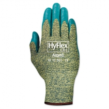 Picture of Ans 115018 Hyflex 501 Medium-Duty Blue & Green Kevlar-Nitrile&#44; Gloves&#44; Size 8