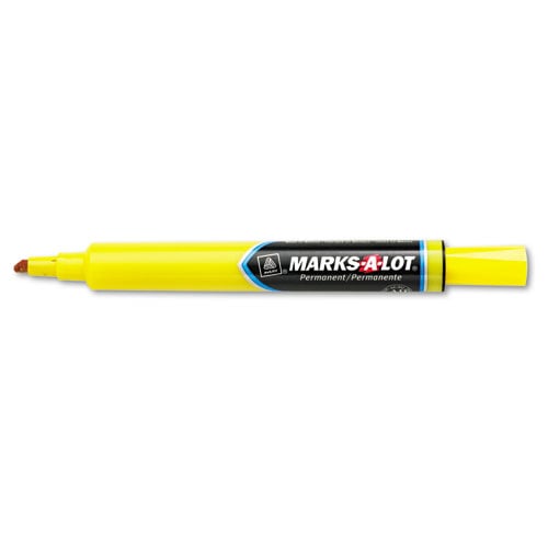 Picture of Avery-Dennison 08882 Large Desk Style Permanent Marker & Chisel Tip&#44; Yellow