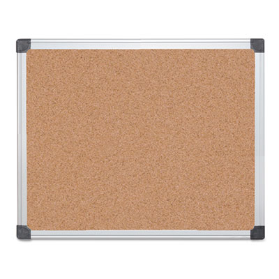 Picture of Bi-Silque Visual Communication Products CA031170 Value Cork Bulletin Board With Aluminum Frame- 24 x 36 in.- Natural